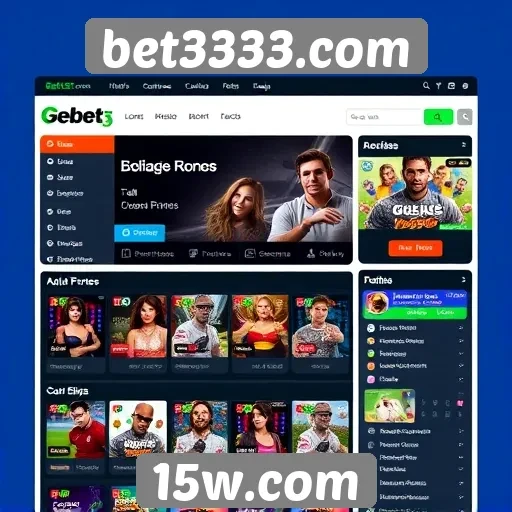 Análise da interface do usuário do site bet3333.com
